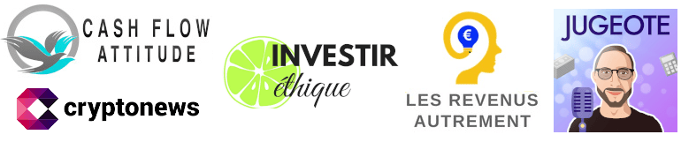 Bandeau des sites et podcasts où Apprendre à Investir apparaît, notamment FaitesVousConnaitre